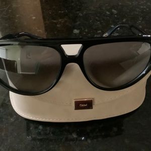 CHOLE Aviator Full Rim 55mm Sunglasses